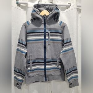 LULULEMON MENS STRIPED SCUBA HOODED Sz Small